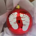 Bola Personalizada Natal Pezinhos Bebê