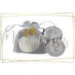 Lembrancinha Batizado de Gêmeos Casal