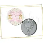 Lembrancinha Maternidade Gêmeas Rosa