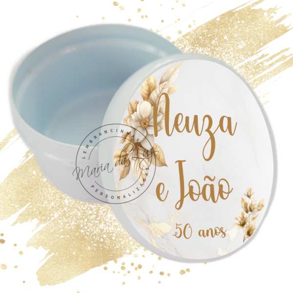Lembrancinha para Bodas de Ouro