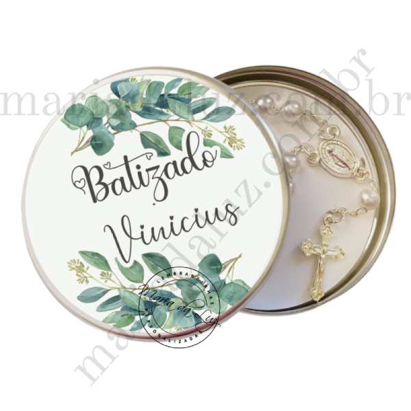 Latinha Mini Terco para Batizado Latinha com Mini Tercinho Decoração