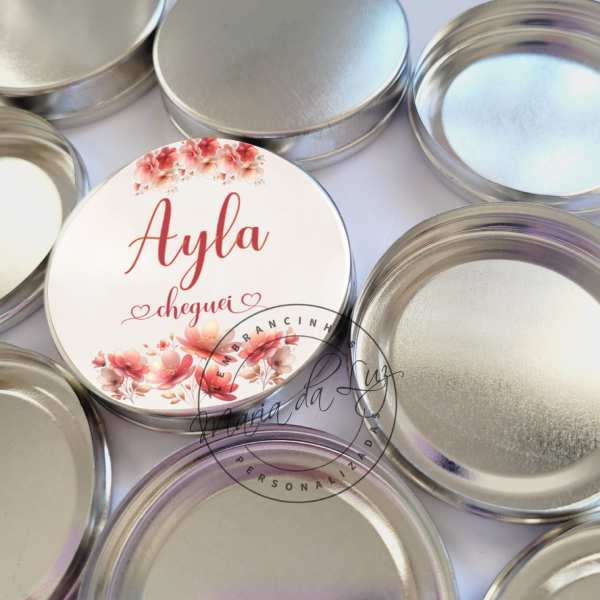 Lembrancinha Latinha Personalizada para Maternidade Na Latinha Personalizada Decoração