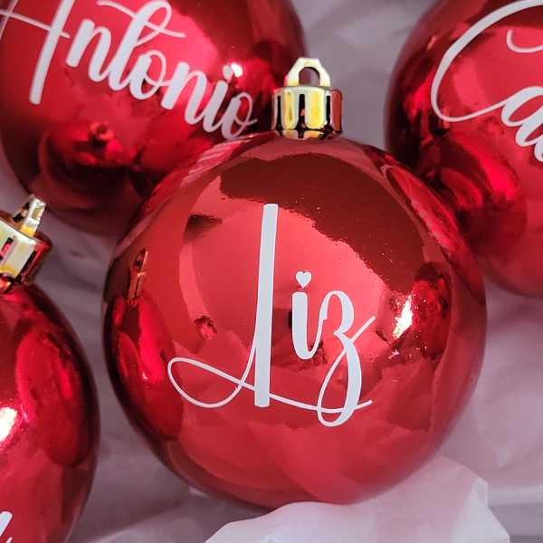 Bola de Natal Personalizada  Decoração