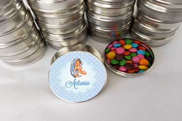 Latinhas Lembrancinhas Nascimento Latinha com Balinhas Decoração