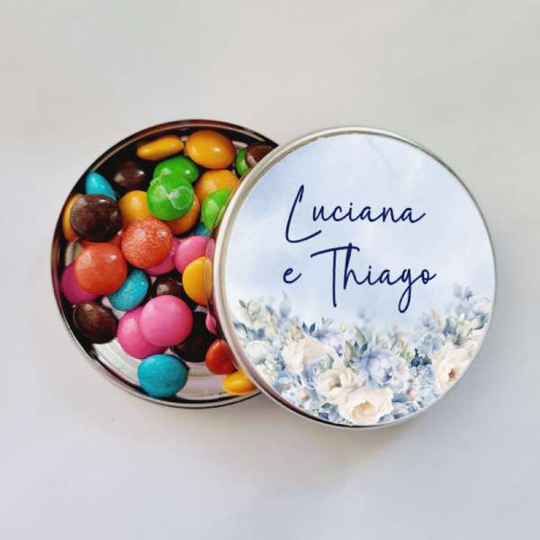Latinha Lembrancinha Casamento Latinha com Balinhas Decoração