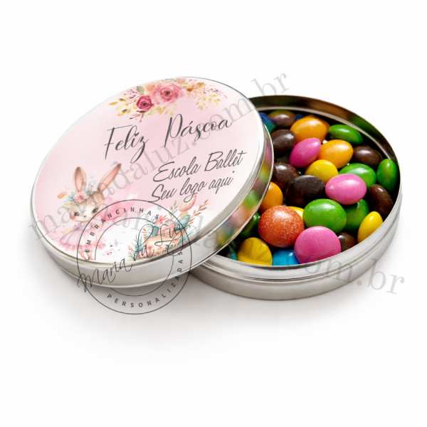 Lembrancinha de Páscoa Ballet Latinha com Balinhas Decoração