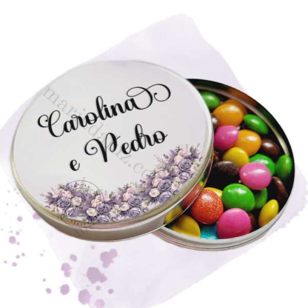 Lembrancinhas Casamento Latinhas Personalizadas Latinha com Balinhas Decoração