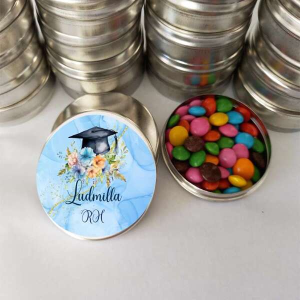 Lembrancinhas Formatura Rh Latinha com Balinhas Decoração