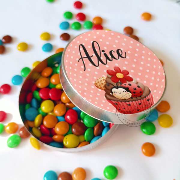 Lembrancinhas Tema Joaninha Latinha com Balinhas Decoração