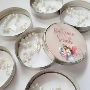 Festa Batizado Menina Latinha com Mini Tercinho Decoração
