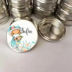 Jardim Encantado Lembrancinhas Latinha Personalizada Vazia Decoração