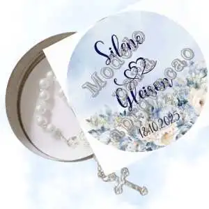Lembranças Personalizadas para Casamento Latinha com Mini Tercinho Decoração