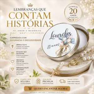 Lembrancinha 80 anos Mini Tercinho Latinha com Mini Tercinho Decoração