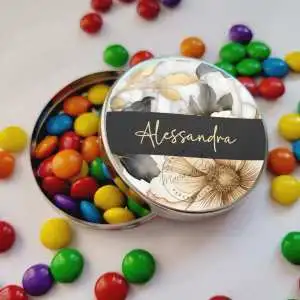 Lembrancinha Aniversário Adulto Latinha com Balinhas Decoração