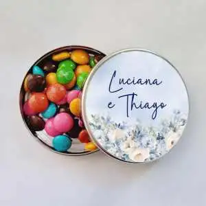 Latinha Lembrancinha Casamento Latinha com Balinhas Decoração