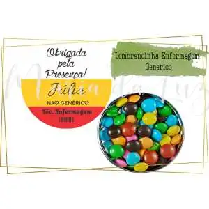 Lembrancinha Enfermagem Generico Latinha com Balinhas Decoração