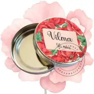 Lembrancinha Festa 50 anos Feminina Latinha Personalizada Vazia Decoração
