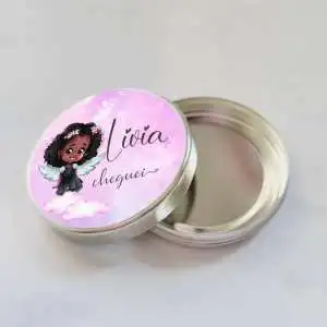 Lembrancinha Maternidade Anjinho Na Latinha Personalizada Decoração