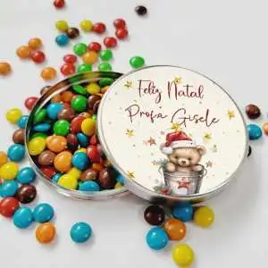 Lembrancinha de Natal para Alunos Latinha com Balinhas Decoração
