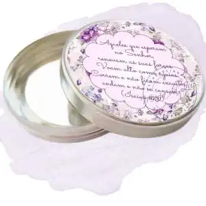 Lembrancinha Religiosa Evangélica Latinha Personalizada Vazia Decoração