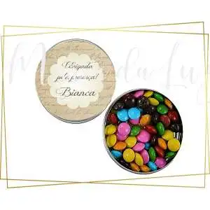 Lembrancinha Formatura História Latinha com Balinhas Decoração