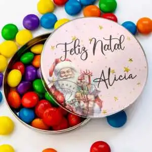 Lembrancinhas Baratas de Natal Latinha com Balinhas Decoração