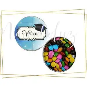 Lembrancinhas Formatura Processos Gerenciais Latinha com Balinhas Decoração