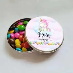 Lembrancinhas de Maternidade Latinhas Personalizadas Latinha com Balinhas Decoração
