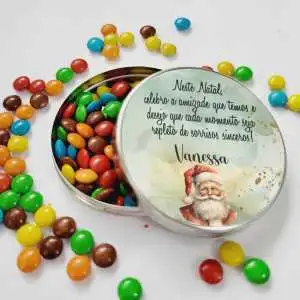 Lembrancinhas de Natal para Amigos Latinha com Balinhas Decoração