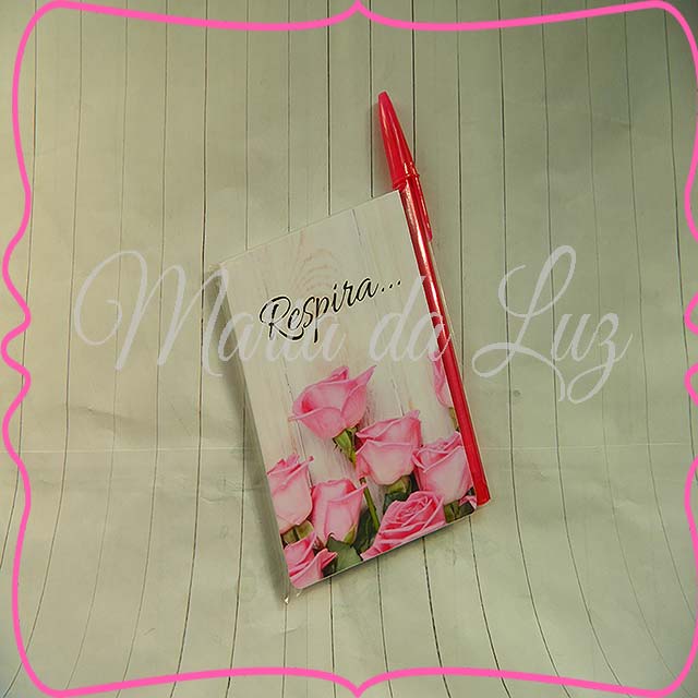 Lembrancinha Bloquinho Personalizado Rosa