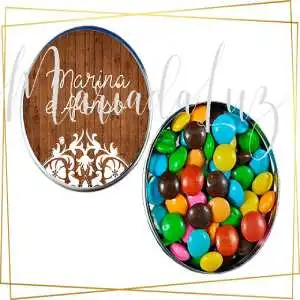 Bodas Chocolate Lembrancinhas Latinha com Balinhas