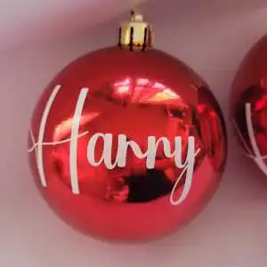 Bola de Natal Personalizada Nome