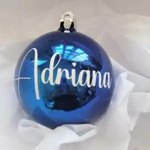 Bola de Natal Verde e Vermelha