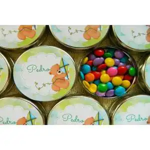 Lembrancinha Latinha Personalizada Ursinho