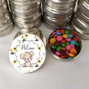 Lembrancinha Maternidade Ursinha Latinha