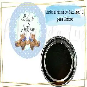 Lembrancinha Nascimento Gemeos Na Latinha Personalizada