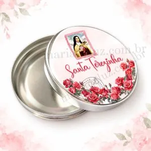 Lembrancinha Santa Terezinha Flores Vermelha