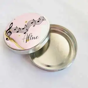 Lembrancinha Tema Musical Latinha Personalizada Vazia