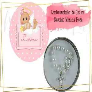 Lembrancinha Recém Nascido Rosa