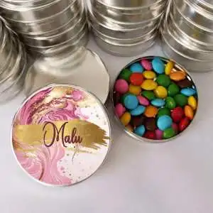 Lembrancinhas de Aniversário Latinha com Balinhas